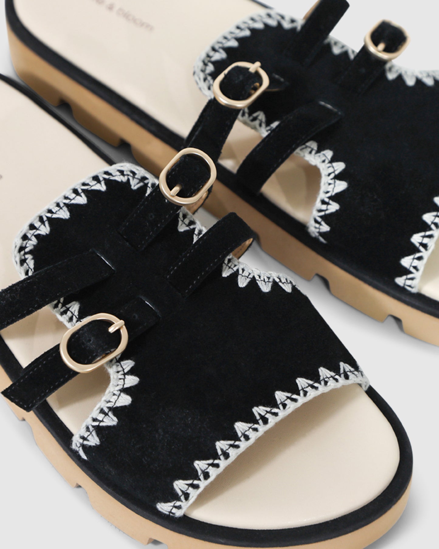 Unconditional Love Suede Slide - Black