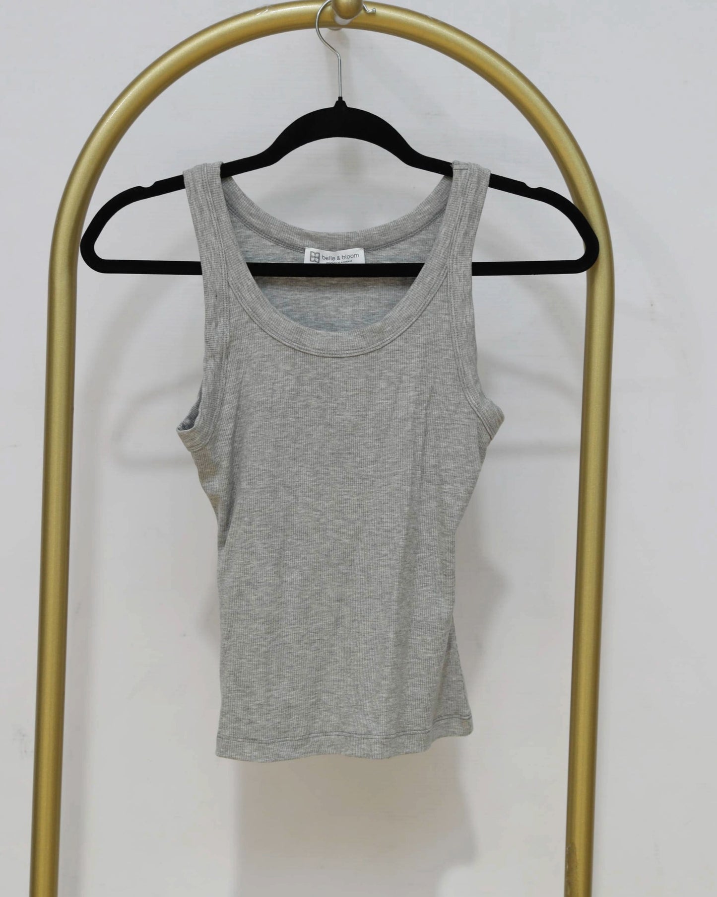 Ribbed Tank Top – Grey Marle