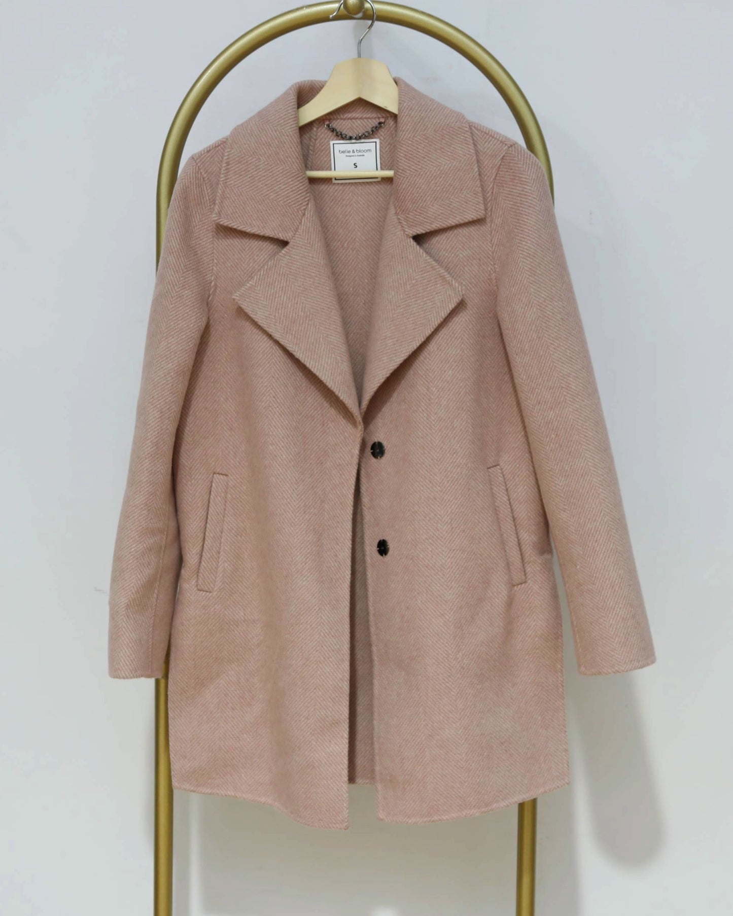Single-Breasted Coat – Blush