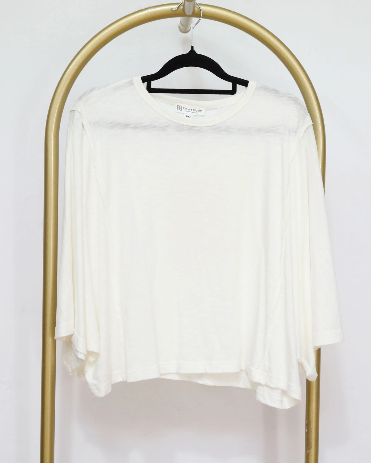 Relaxed Fit Batwing Sleeve Top - Ivory