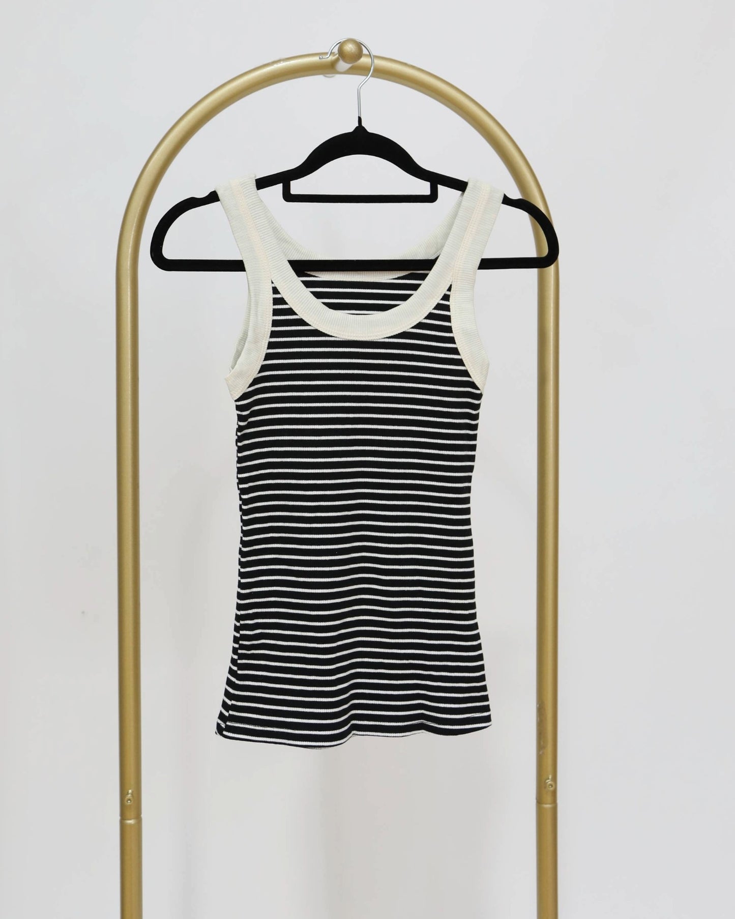 Striped Tank - Black & White