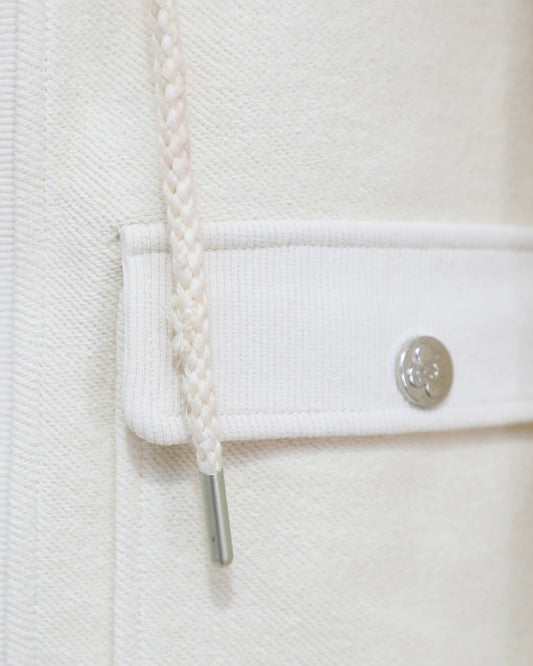 Utility Style Zip Jacket - Cream