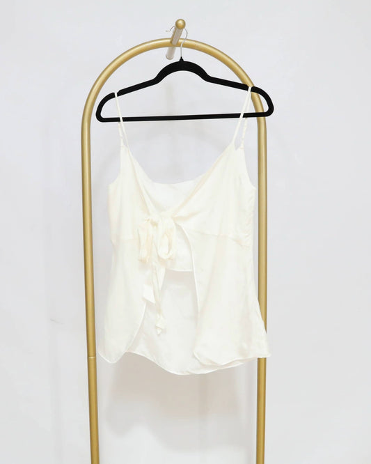 Reversible Tie Blouse - White