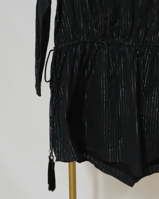 Tassel Mini Dress - Black