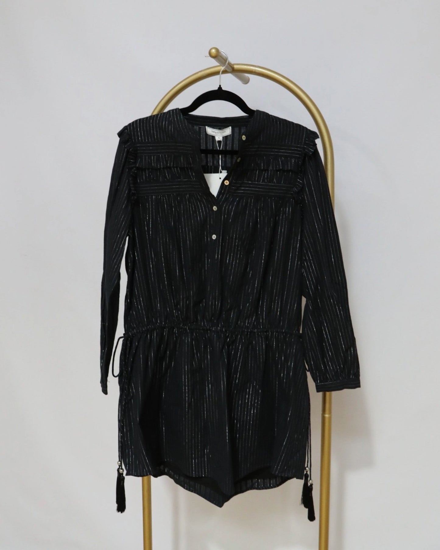 Tassel Mini Dress - Black