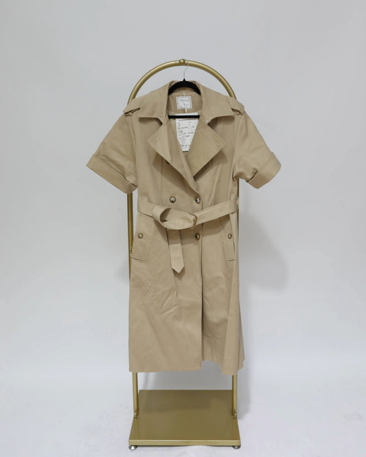 Trench Style Dress - Camel