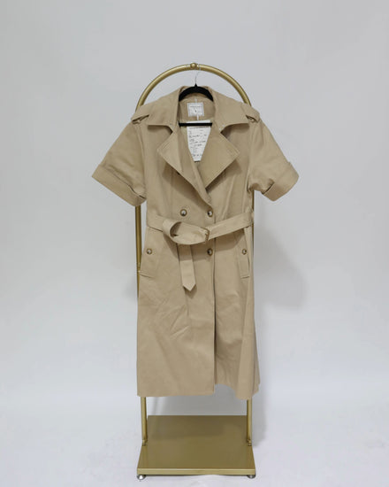Trench Style Dress - Camel