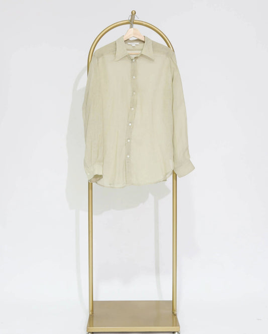Sheer Long Sleeve Shirt - Sage