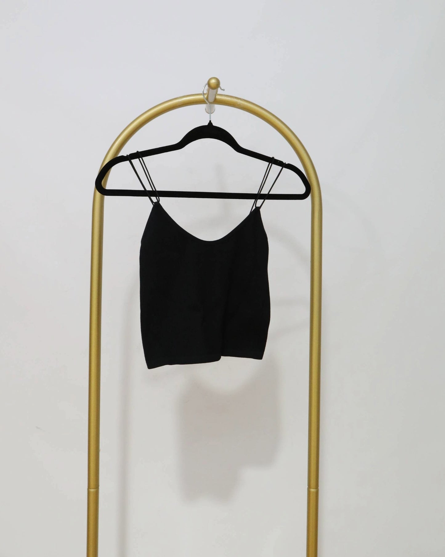 Double Strap Cami Top - Black