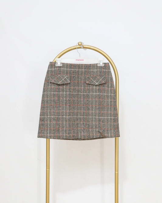 Check Mini Skirt - Multi