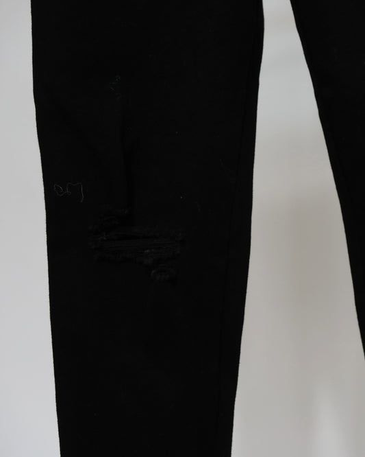 Rip Knee Jeans - Black