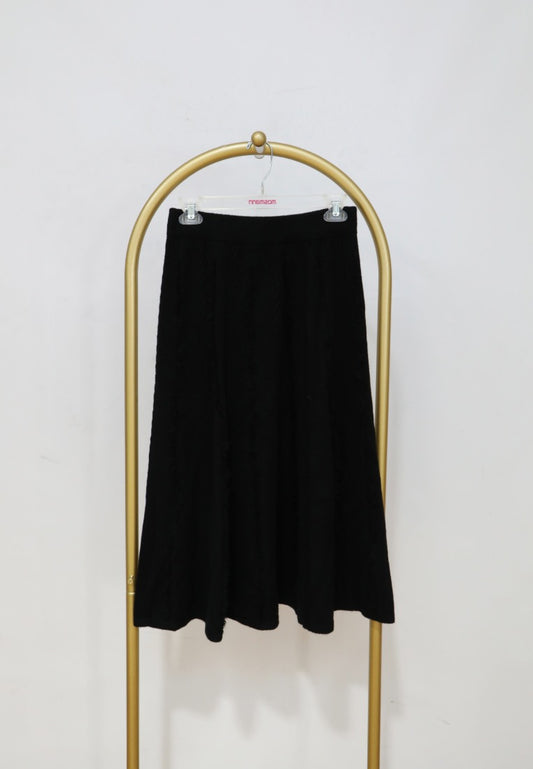 Knitted Skirt - Black