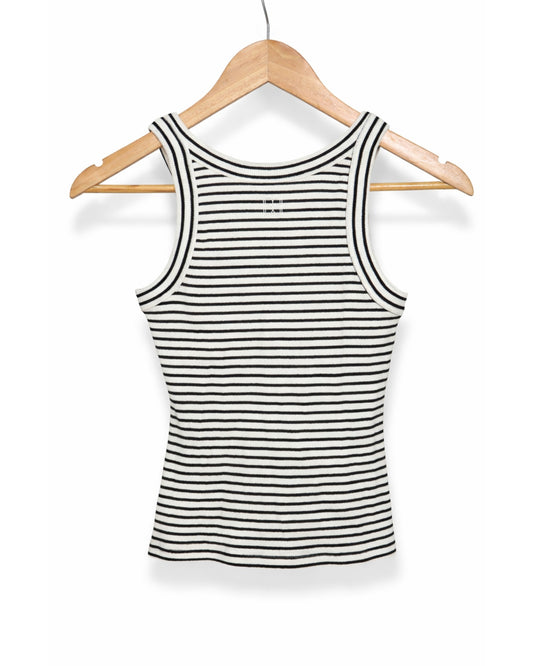 Striped Tank Top - Black & White