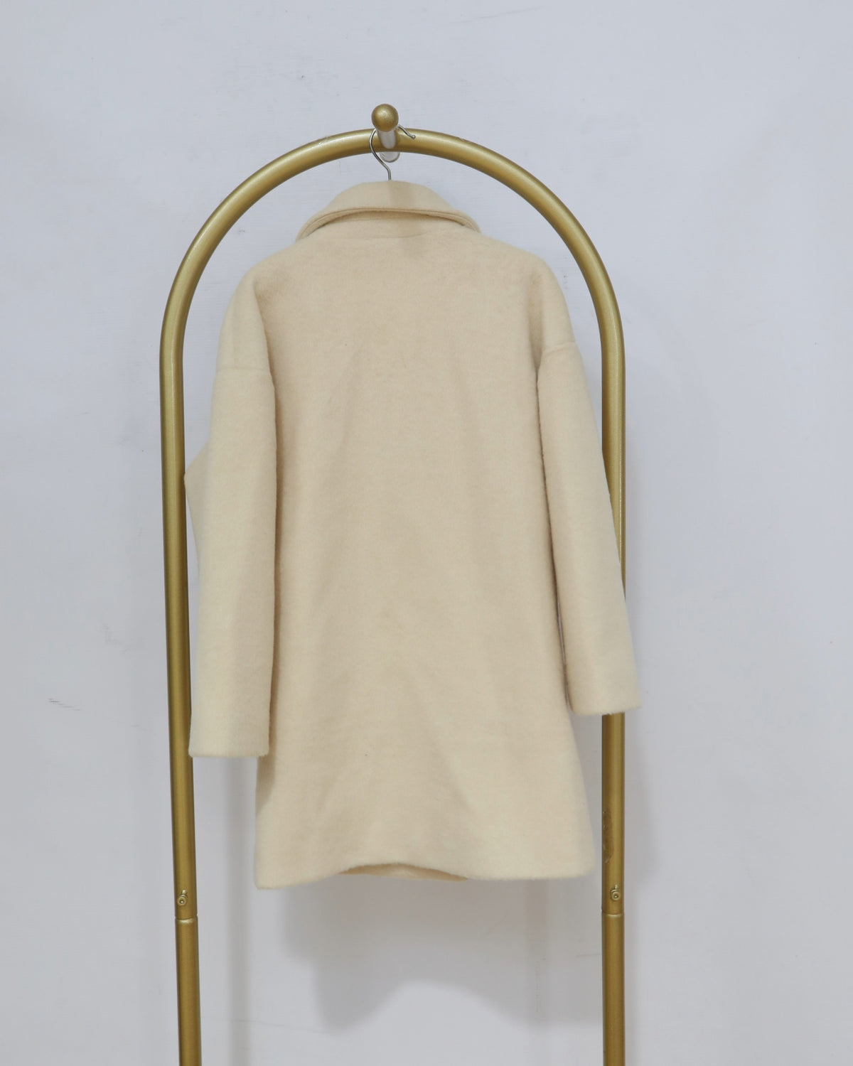 Girls’ Wool Blend Peacoat - Cream