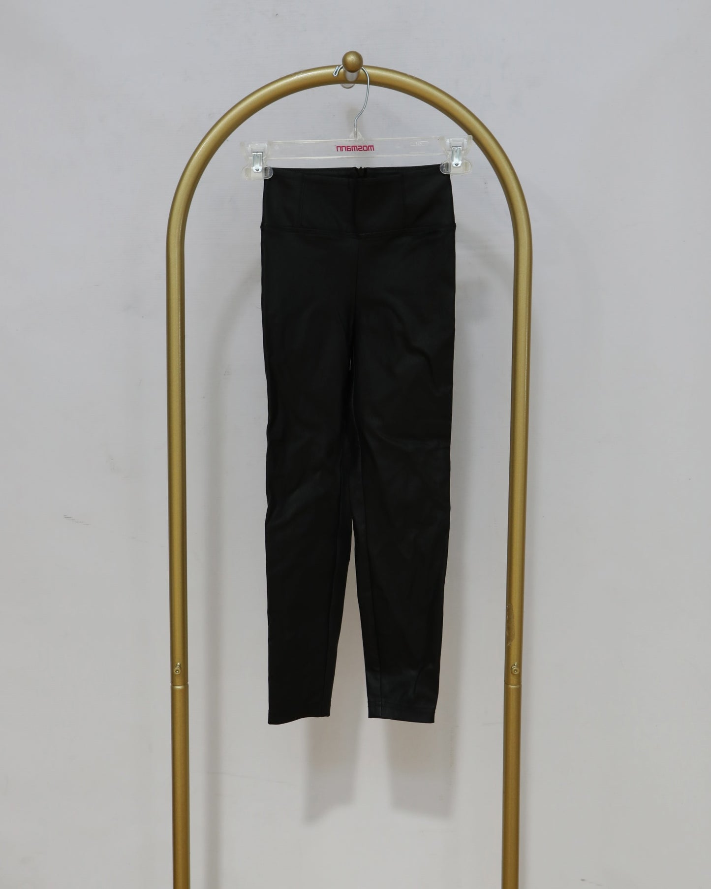 Girls Coated Leggings – Black