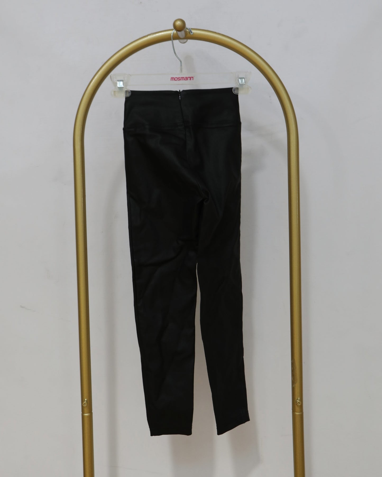 Girls Coated Leggings – Black
