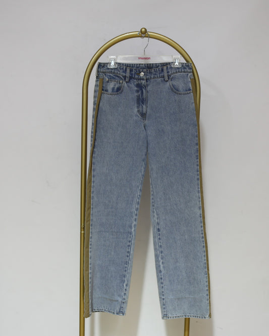 Straight Leg Jeans - Light Blue