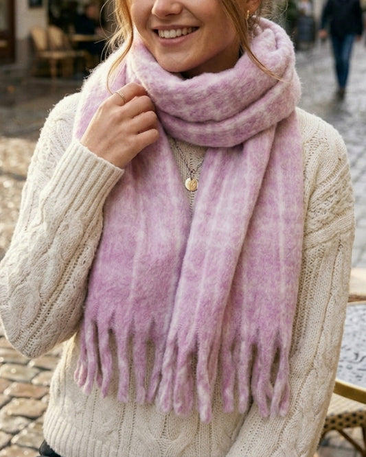 Until We Kissed Scarf - Pink