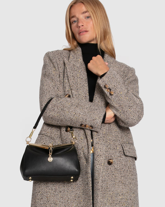 Wherever I Go Tweed Coat - Brown
