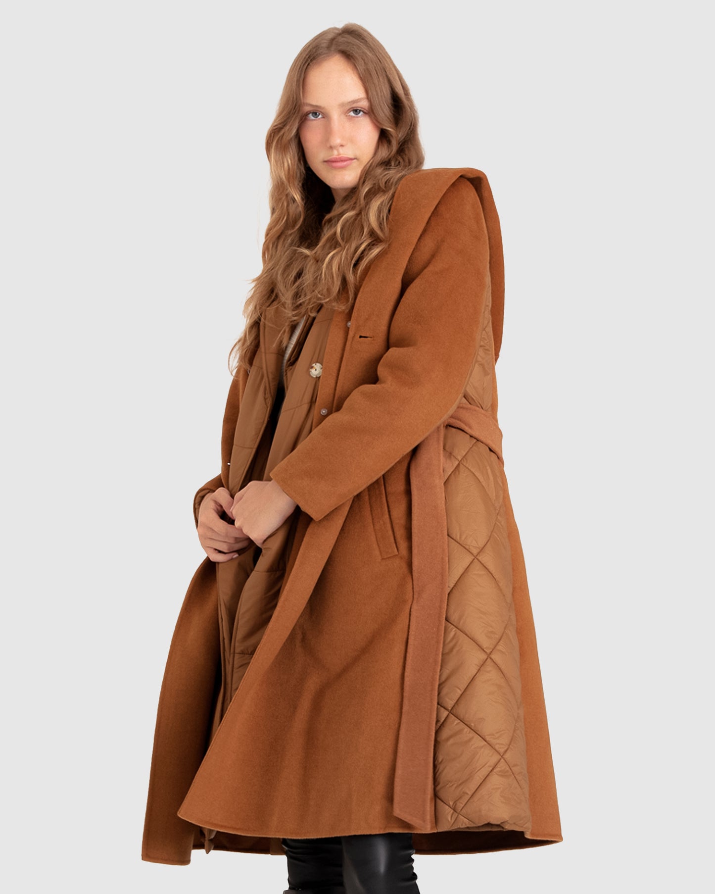 Walk Me Home Convertible Coat - Camel
