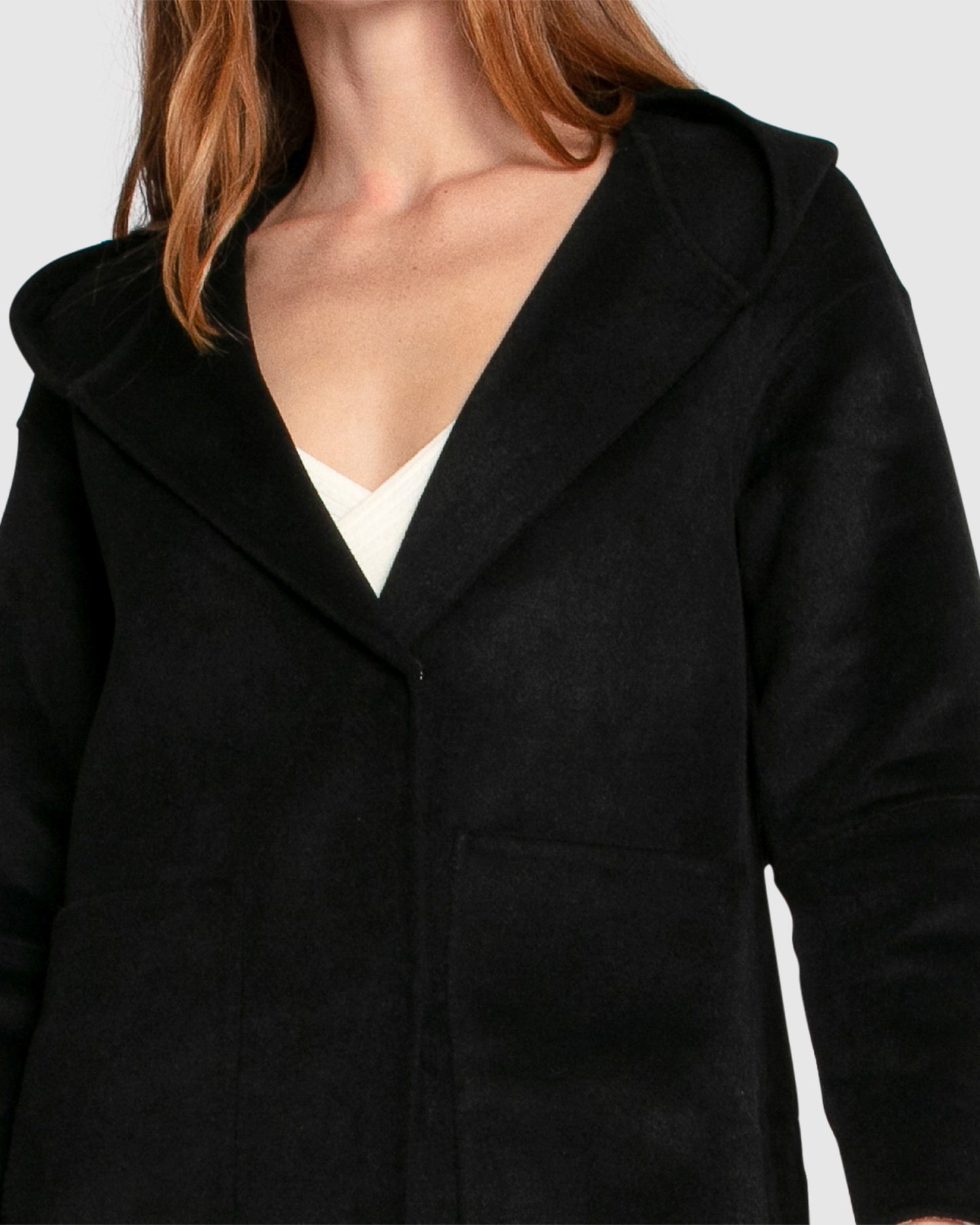 Walk My Way Wool Blend Oversized Maxi Coat - Black