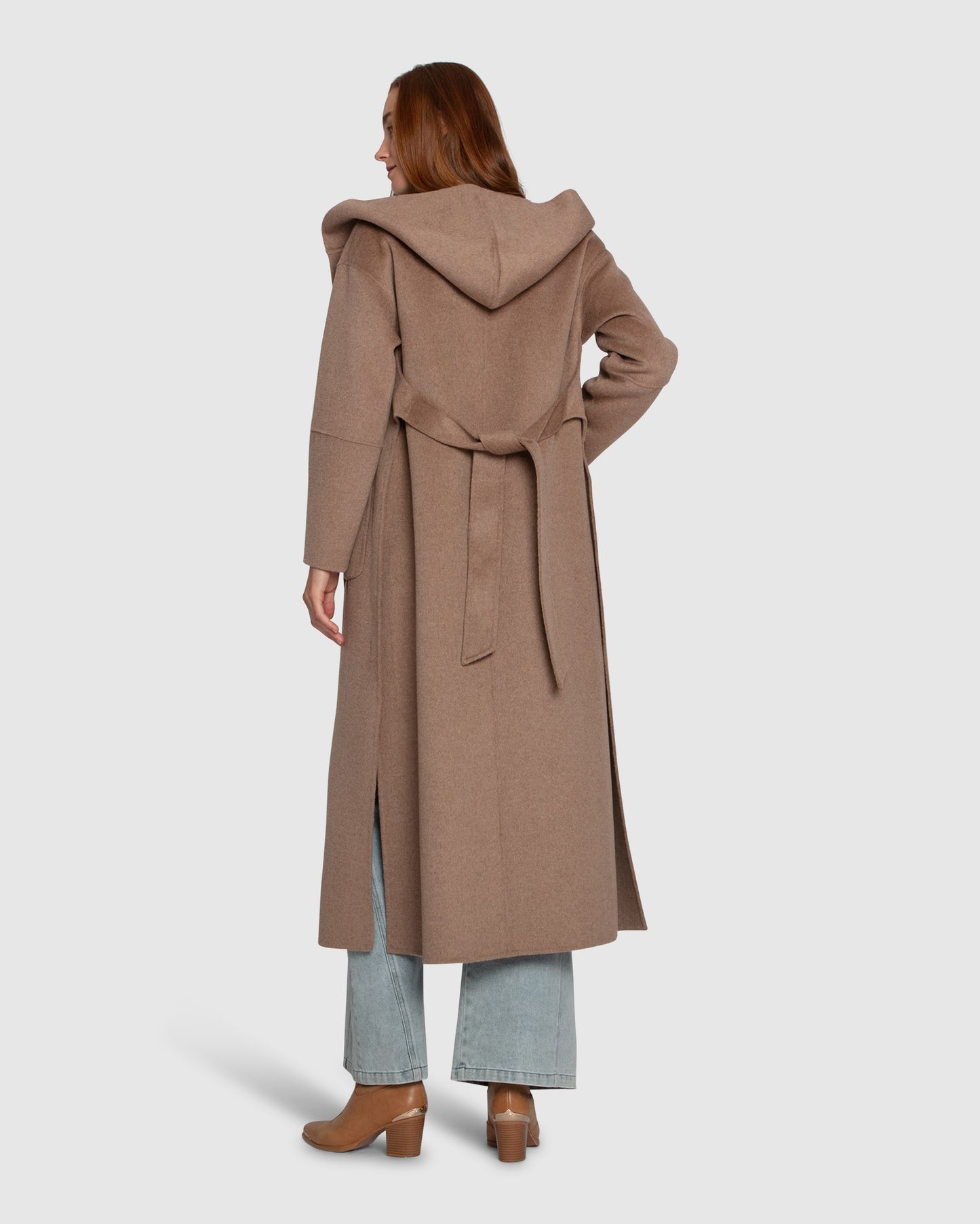 Walk My Way Wool Blend Oversized Maxi Coat - Oat