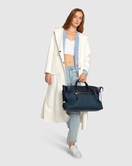 Walk My Way Wool Blend Oversized Maxi Coat - Cream