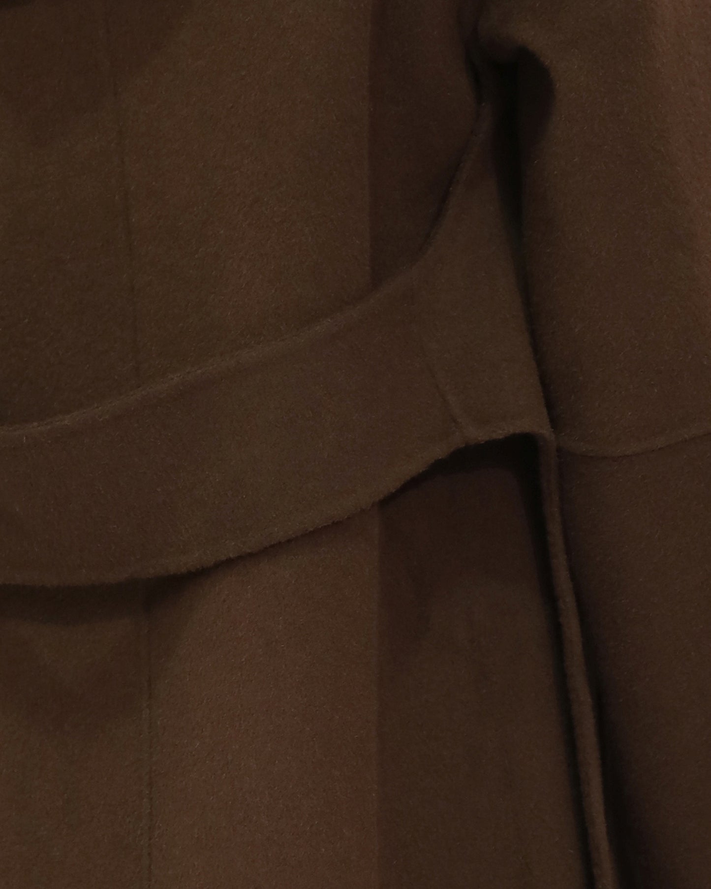 Walk This Way Wool Blend Oversized Coat - Chocolate