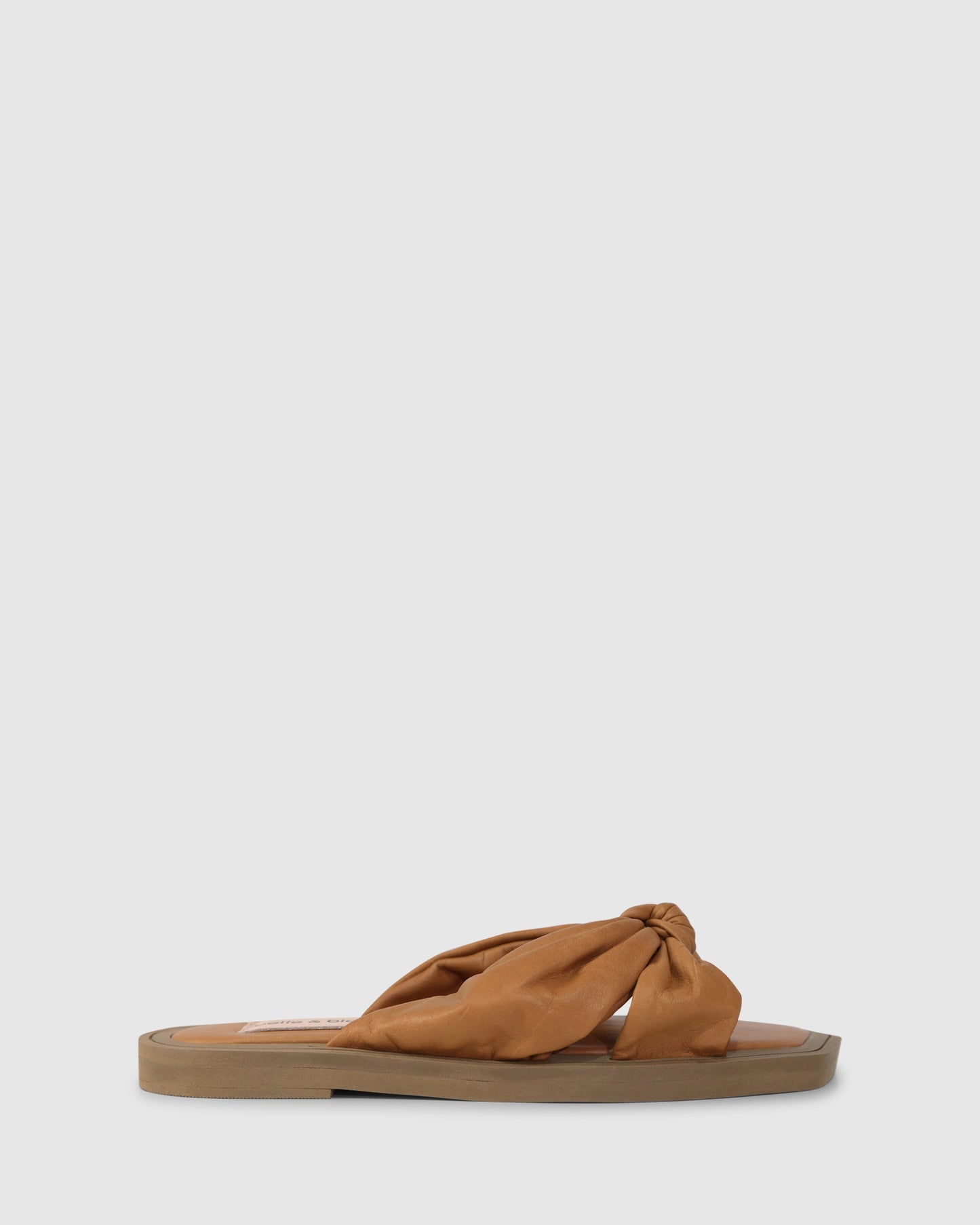 You & I Knot Detail Slides - Caramel