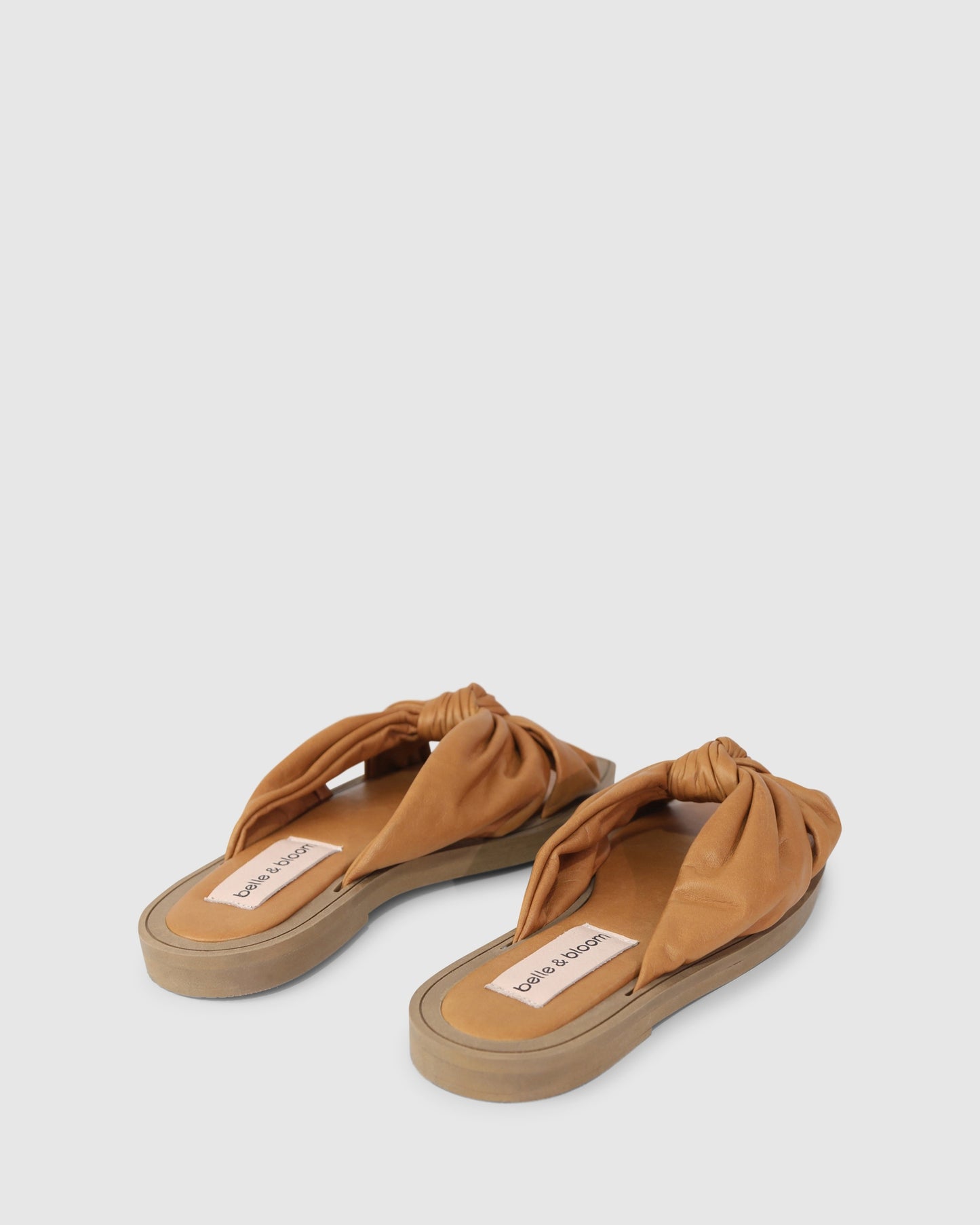 You & I Knot Detail Slides - Caramel
