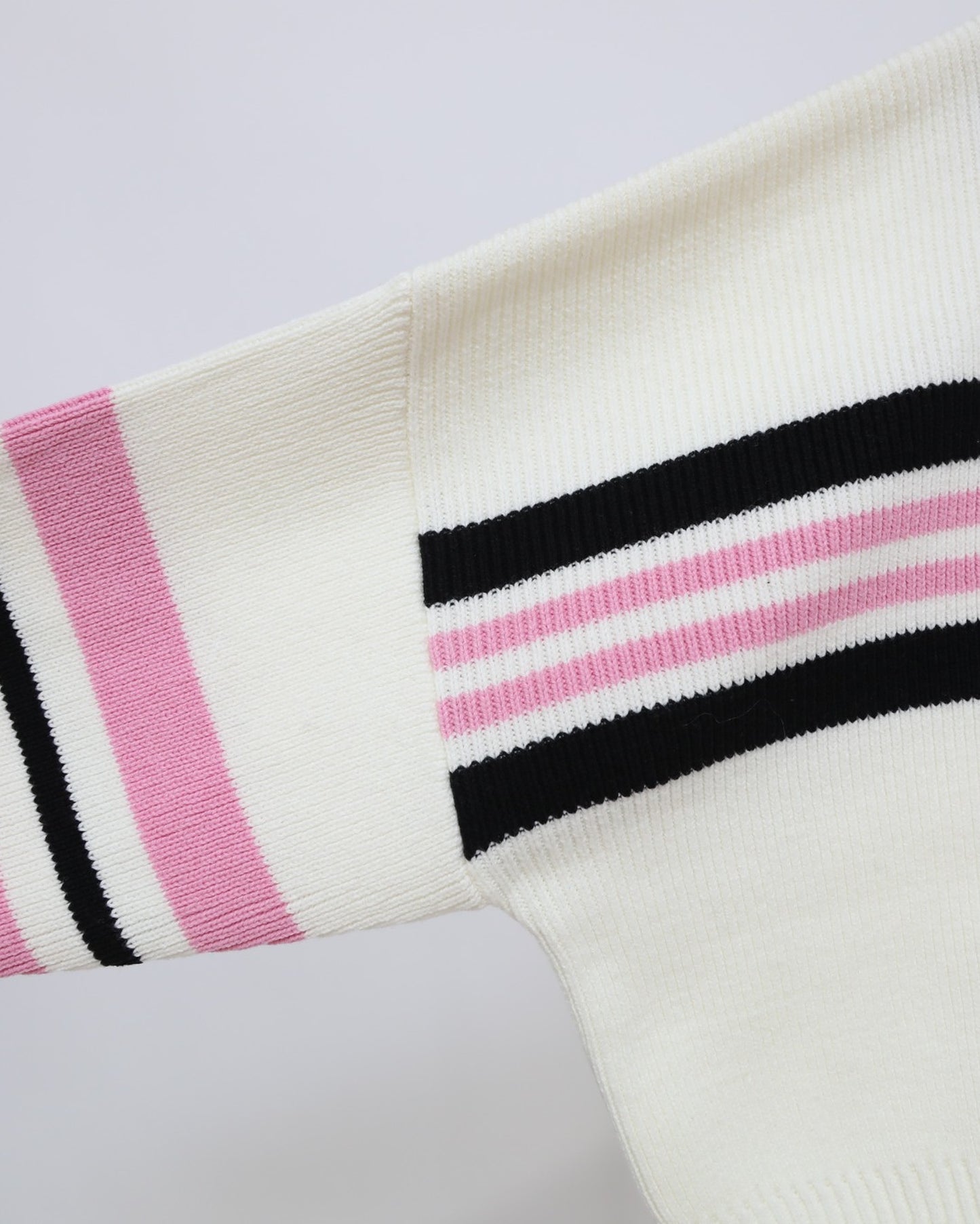 Striped Knit Jumper - Ivory