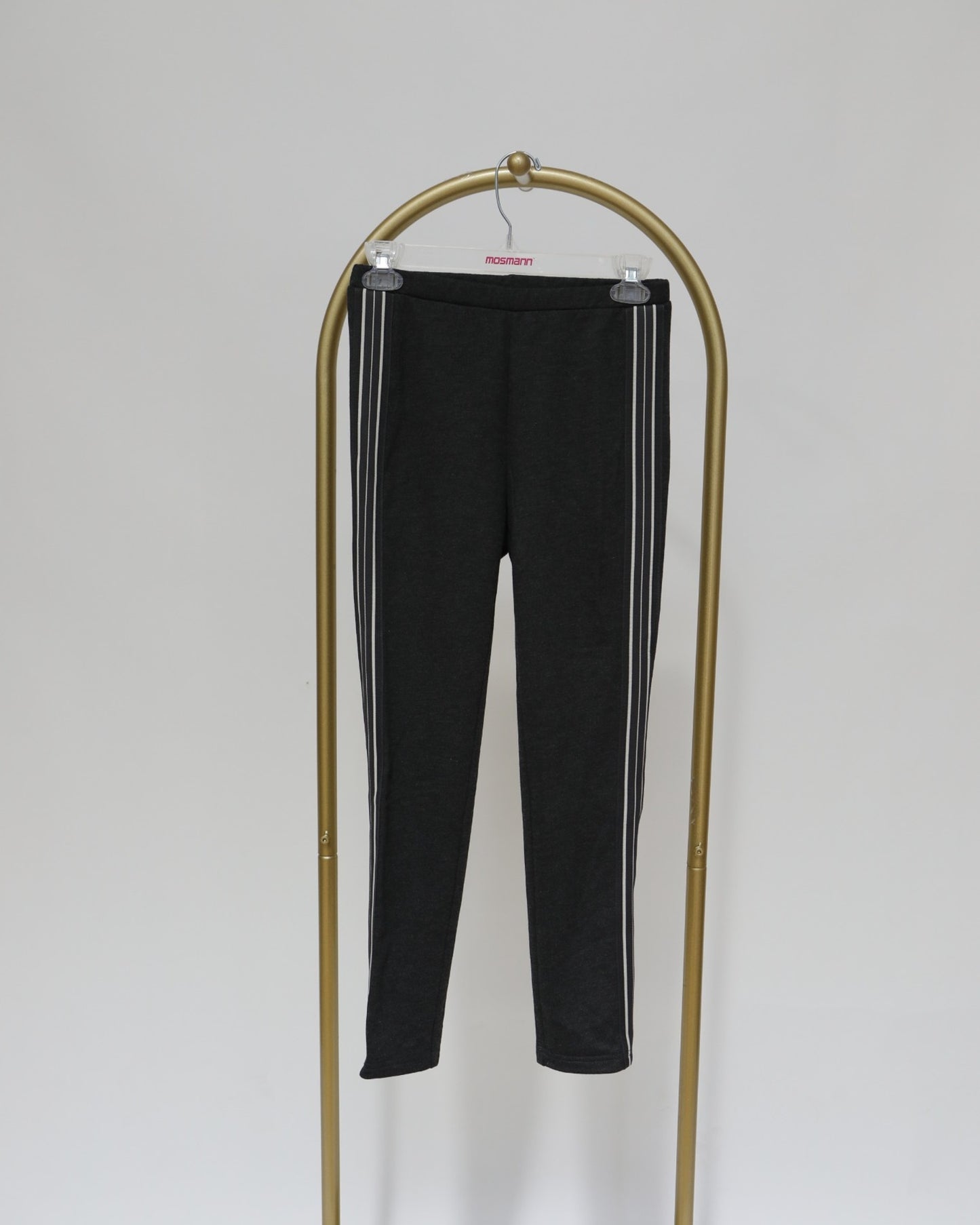 Stripe Detailing Leggings - Charcoal