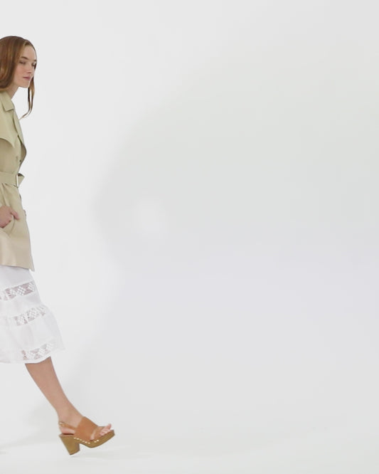 Whispers of Verona Trench Coat - Light Camel