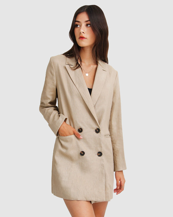 Princess Anna Blazer Dress - Sand