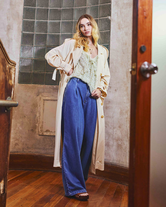 Ready For Your Love Denim Washed Wide Leg Pant - Light Wash