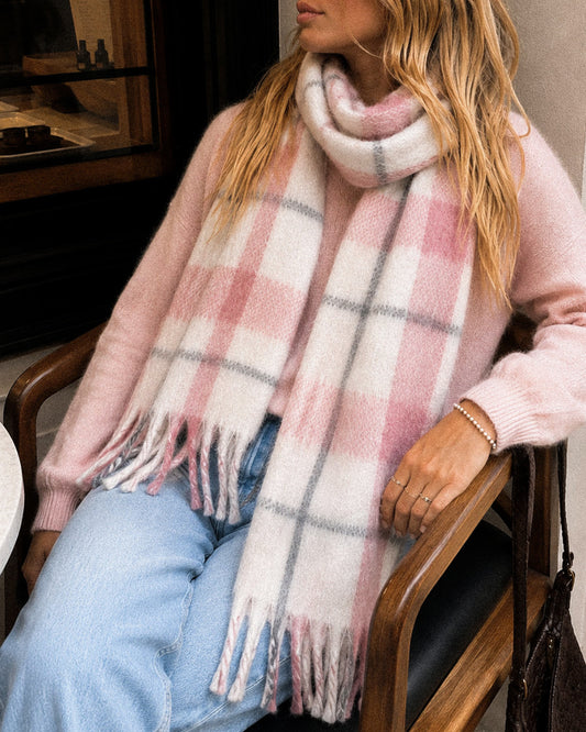 Sunset Movie Scarf - Pink/Grey