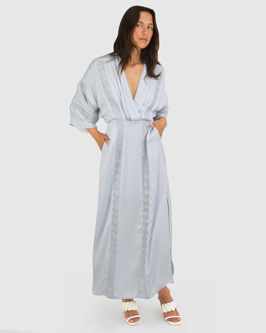 Light Blue women's maxi dress