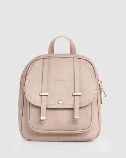 bprep pink leather backpack Camila Leather Backpack