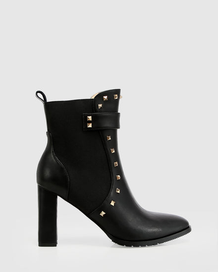 Fast Lane Studded Boot - Black