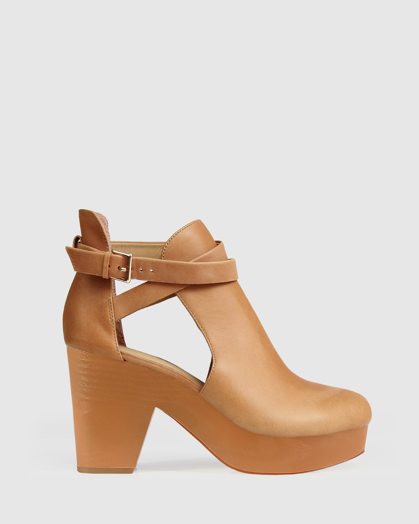 Fearless Clog Ankle Boot - Tan