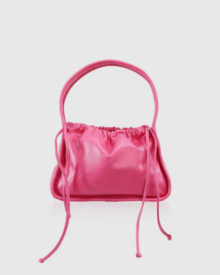Thing Called Love Leather Handbag - Hot Pink