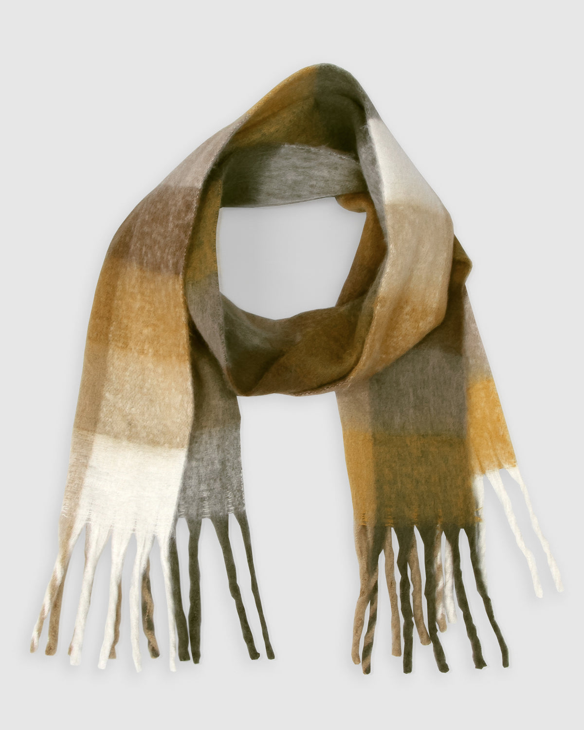 Vail Checkered Scarf - Earth