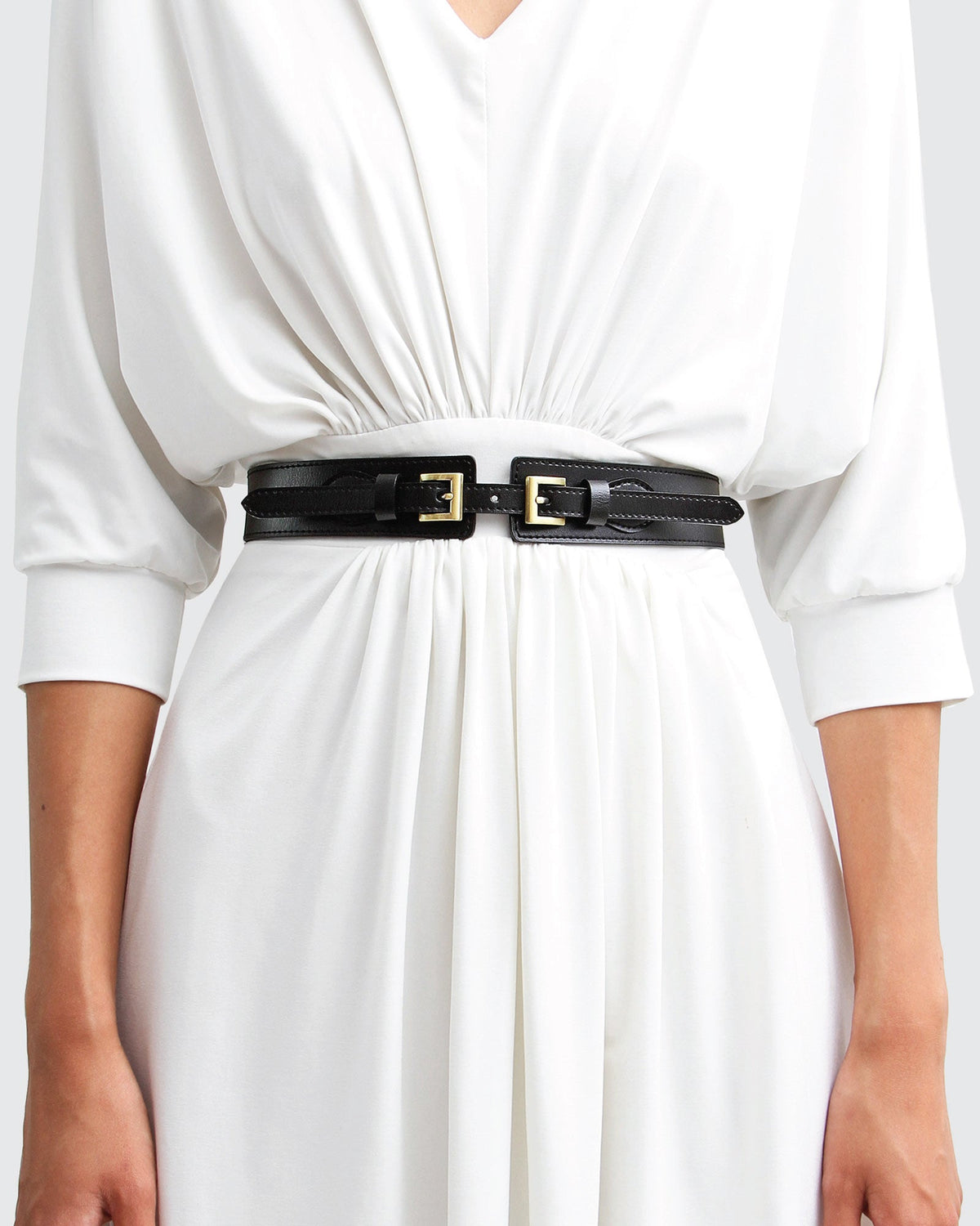 London Fog Leather Waist Belt