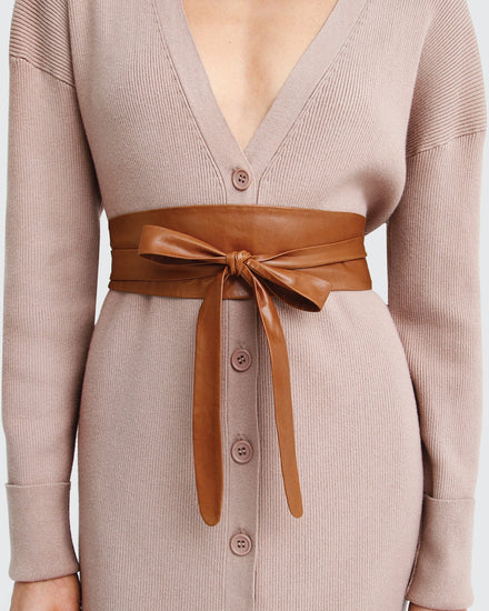 Odyssey Soft Wrap Leather Belt - Brown