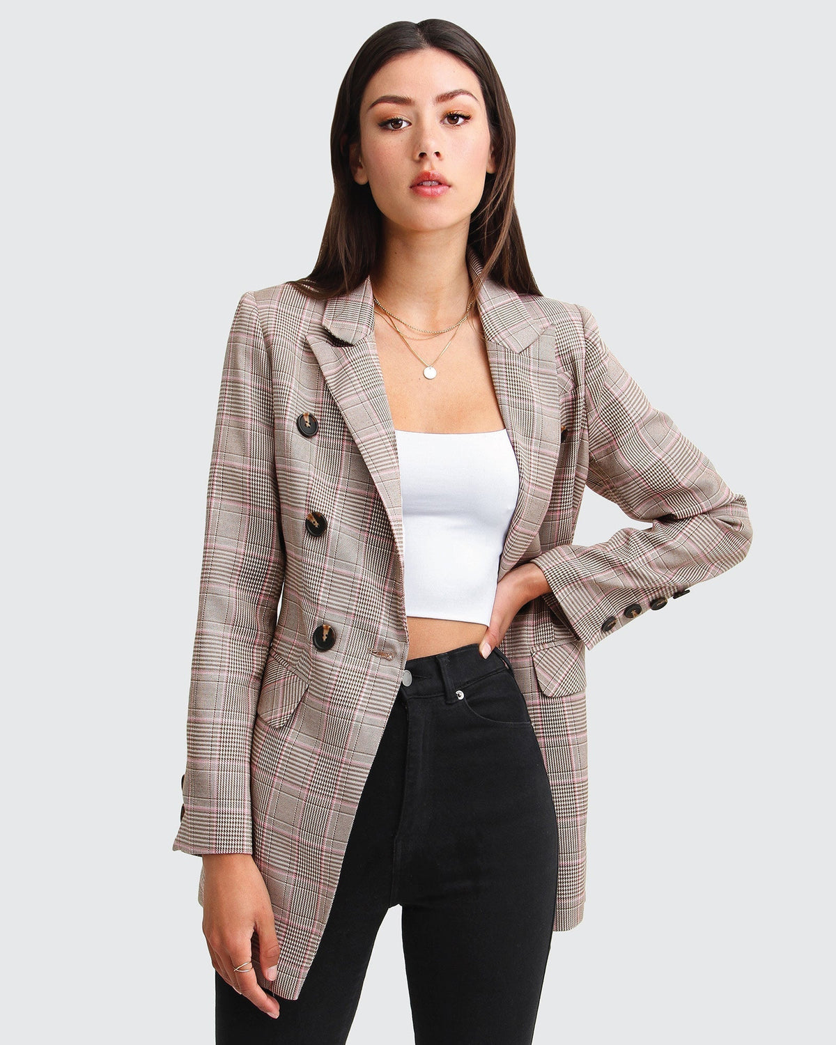 Too Cool Work Plaid Blazer