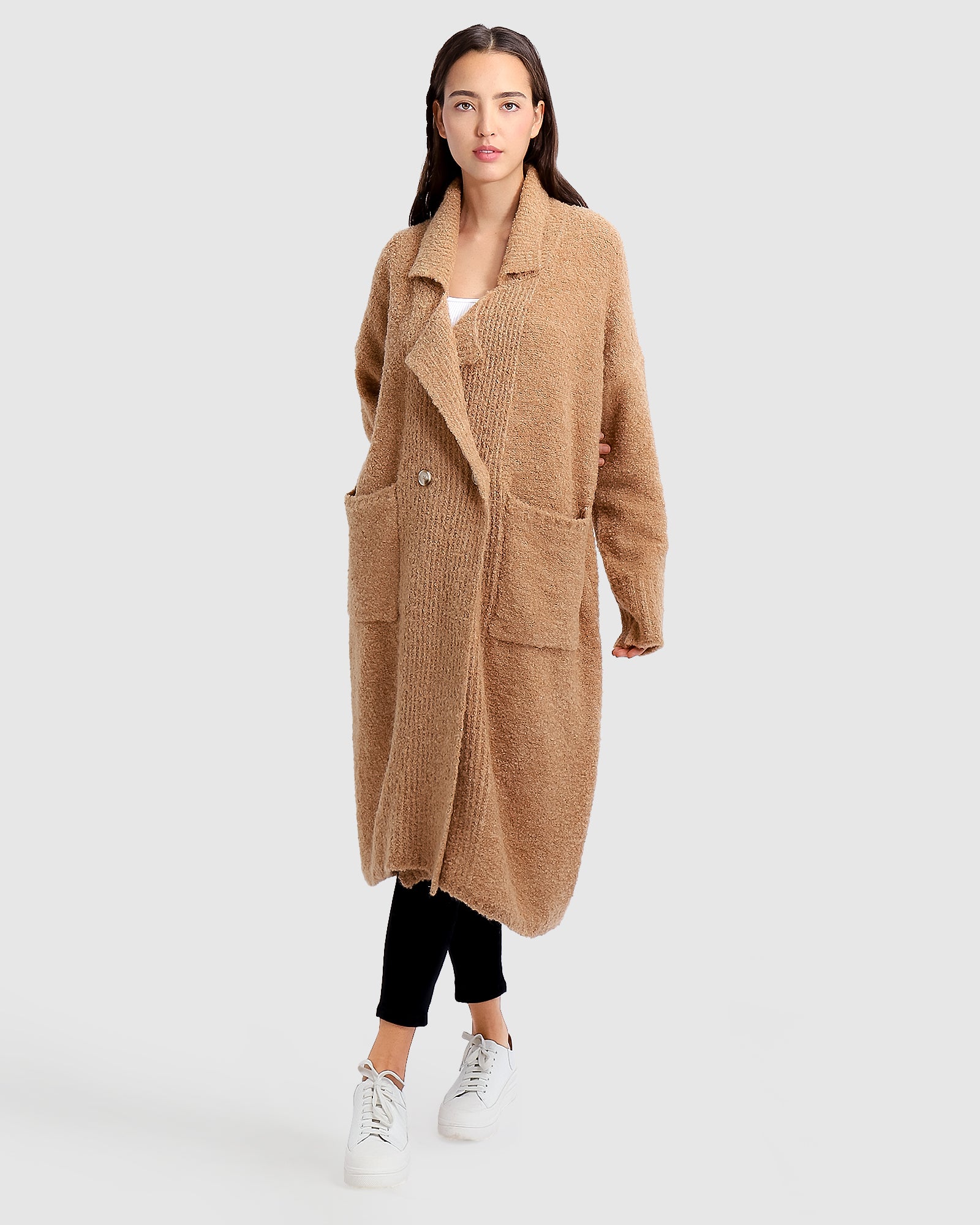 Sweater coat camel discount