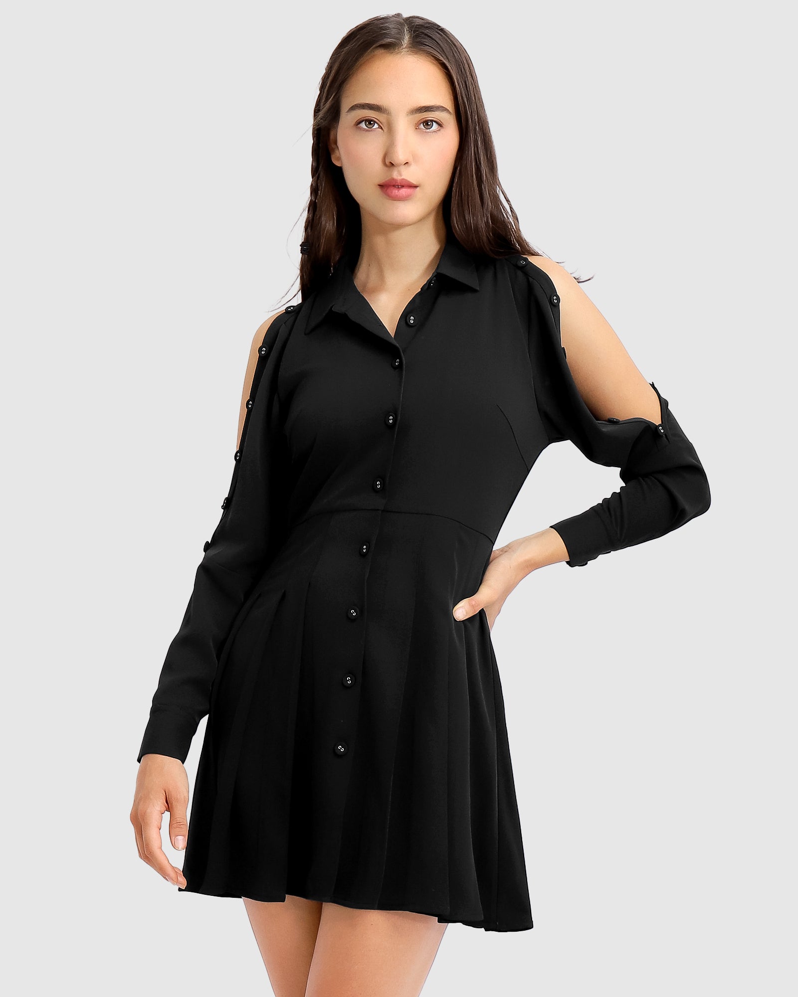 Boy Meets Girl Mini Dress Black