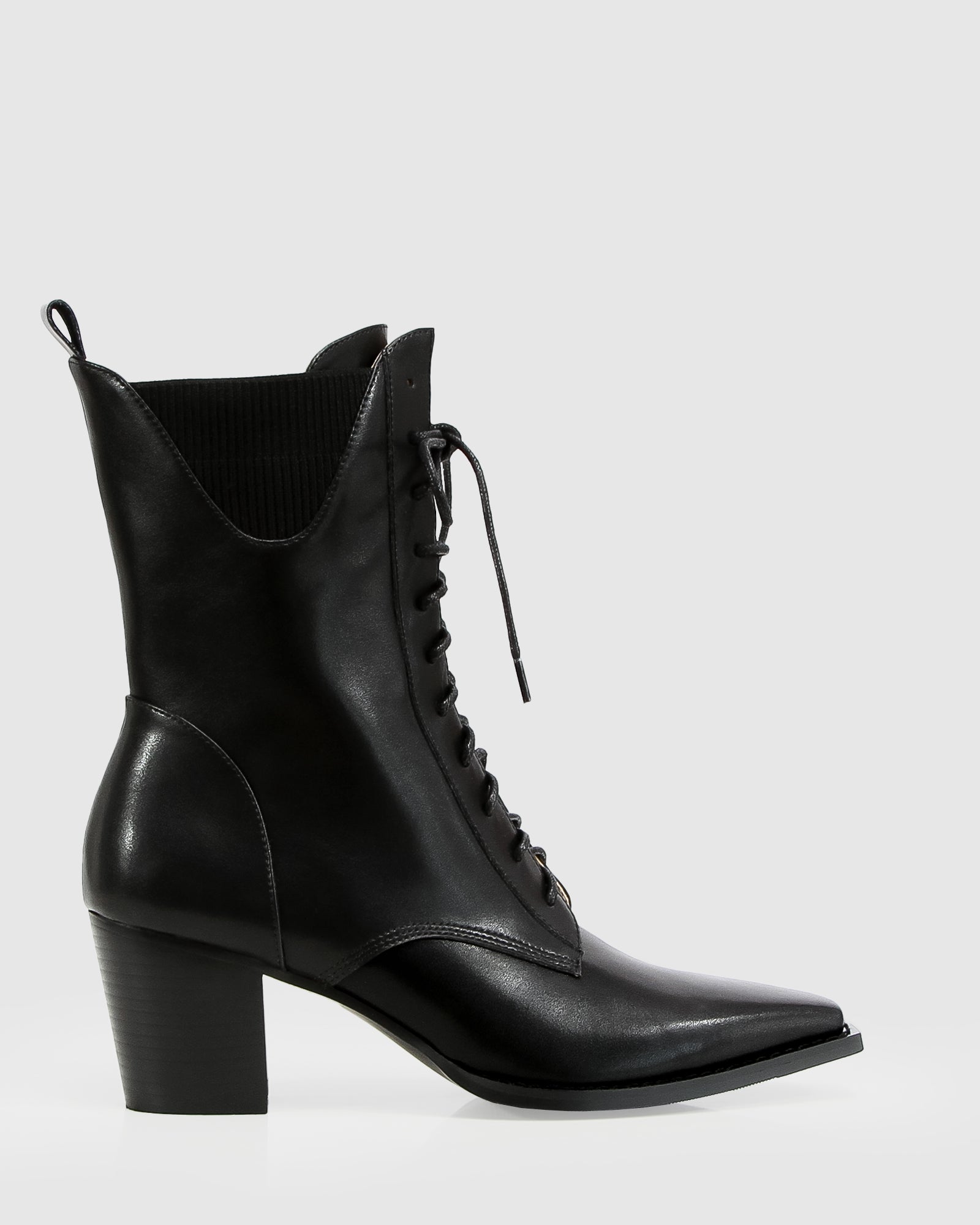 Jumping Ship Laced Boot Black Belle Bloom