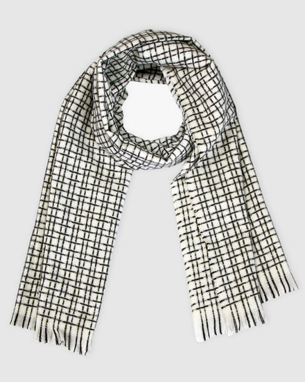 Uptown Textured Scarf - White