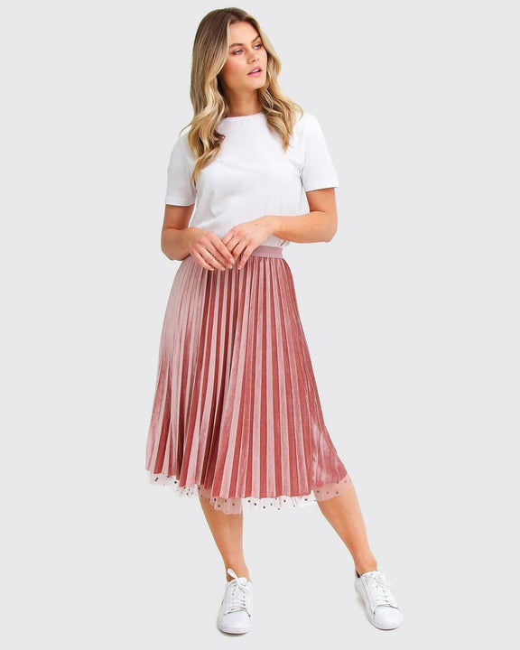 Mixed Feeling Reversible Skirt - Pink